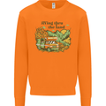 RVing Thru the Land RV Motorhome Camping Mens Sweatshirt Jumper Orange