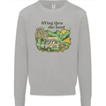 RVing Thru the Land RV Motorhome Camping Mens Sweatshirt Jumper Sports Grey