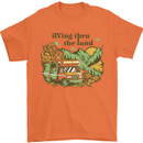 RVing Thru the Land RV Motorhome Camping Mens T-Shirt 100% Cotton Orange