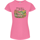 RVing Thru the Land RV Motorhome Camping Womens Petite Cut T-Shirt Azalea