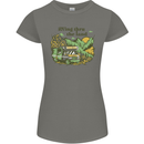 RVing Thru the Land RV Motorhome Camping Womens Petite Cut T-Shirt Charcoal