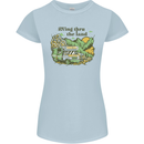 RVing Thru the Land RV Motorhome Camping Womens Petite Cut T-Shirt Light Blue