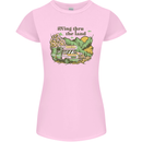 RVing Thru the Land RV Motorhome Camping Womens Petite Cut T-Shirt Light Pink