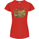 RVing Thru the Land RV Motorhome Camping Womens Petite Cut T-Shirt Red