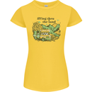 RVing Thru the Land RV Motorhome Camping Womens Petite Cut T-Shirt Yellow