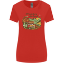 RVing Thru the Land RV Motorhome Camping Womens Wider Cut T-Shirt Red