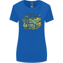 RVing Thru the Land RV Motorhome Camping Womens Wider Cut T-Shirt Royal Blue
