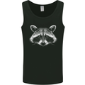 Raccoon Face Mens Vest Tank Top Black