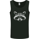 Raccoon Face Mens Vest Tank Top Black