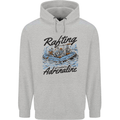Rafting Get Soaked in Adrenaline White Water Childrens Kids Hoodie Sports Grey
