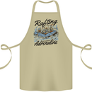 Rafting Get Soaked in Adrenaline White Water Cotton Apron 100% Organic Khaki