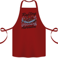 Rafting Get Soaked in Adrenaline White Water Cotton Apron 100% Organic Maroon