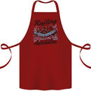 Rafting Get Soaked in Adrenaline White Water Cotton Apron 100% Organic Maroon
