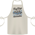 Rafting Get Soaked in Adrenaline White Water Cotton Apron 100% Organic Natural