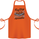 Rafting Get Soaked in Adrenaline White Water Cotton Apron 100% Organic Orange