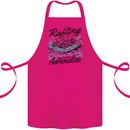 Rafting Get Soaked in Adrenaline White Water Cotton Apron 100% Organic Pink