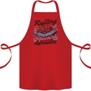 Rafting Get Soaked in Adrenaline White Water Cotton Apron 100% Organic Red