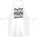 Rafting Get Soaked in Adrenaline White Water Cotton Apron 100% Organic White