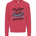 Rafting Get Soaked in Adrenaline White Water Kids Sweatshirt Jumper Heliconia