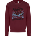 Rafting Get Soaked in Adrenaline White Water Kids Sweatshirt Jumper Maroon