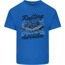 Rafting Get Soaked in Adrenaline White Water Kids T-Shirt Childrens Royal Blue