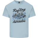 Rafting Get Soaked in Adrenaline White Water Mens Cotton T-Shirt Tee Top Light Blue