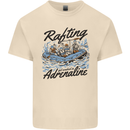 Rafting Get Soaked in Adrenaline White Water Mens Cotton T-Shirt Tee Top Natural