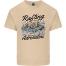 Rafting Get Soaked in Adrenaline White Water Mens Cotton T-Shirt Tee Top Sand