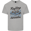 Rafting Get Soaked in Adrenaline White Water Mens Cotton T-Shirt Tee Top Sports Grey