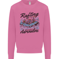 Rafting Get Soaked in Adrenaline White Water Mens Sweatshirt Jumper Azalea