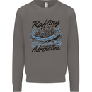 Rafting Get Soaked in Adrenaline White Water Mens Sweatshirt Jumper Charcoal