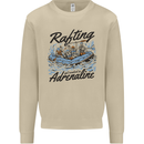 Rafting Get Soaked in Adrenaline White Water Mens Sweatshirt Jumper Sand