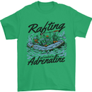Rafting Get Soaked in Adrenaline White Water Mens T-Shirt 100% Cotton Irish Green