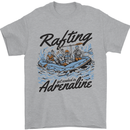 Rafting Get Soaked in Adrenaline White Water Mens T-Shirt 100% Cotton Sports Grey