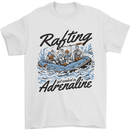 Rafting Get Soaked in Adrenaline White Water Mens T-Shirt 100% Cotton White