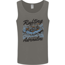 Rafting Get Soaked in Adrenaline White Water Mens Vest Tank Top Charcoal