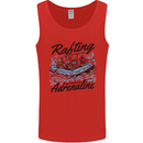 Rafting Get Soaked in Adrenaline White Water Mens Vest Tank Top Red