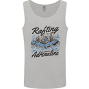 Rafting Get Soaked in Adrenaline White Water Mens Vest Tank Top Sports Grey