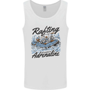 Rafting Get Soaked in Adrenaline White Water Mens Vest Tank Top White