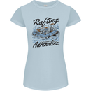 Rafting Get Soaked in Adrenaline White Water Womens Petite Cut T-Shirt Light Blue