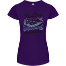 Rafting Get Soaked in Adrenaline White Water Womens Petite Cut T-Shirt Purple