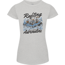 Rafting Get Soaked in Adrenaline White Water Womens Petite Cut T-Shirt Sports Grey
