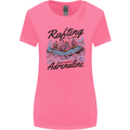 Rafting Get Soaked in Adrenaline White Water Womens Wider Cut T-Shirt Azalea