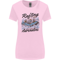 Rafting Get Soaked in Adrenaline White Water Womens Wider Cut T-Shirt Light Pink