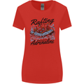 Rafting Get Soaked in Adrenaline White Water Womens Wider Cut T-Shirt Red