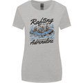 Rafting Get Soaked in Adrenaline White Water Womens Wider Cut T-Shirt Sports Grey