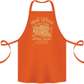 Railway Train Trainspotter Trianspotting Cotton Apron 100% Organic Orange