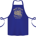 Railway Train Trainspotter Trianspotting Cotton Apron 100% Organic Royal Blue