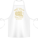 Railway Train Trainspotter Trianspotting Cotton Apron 100% Organic White