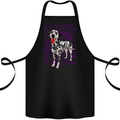 Random Dalmatian Design Dog Cotton Apron 100% Organic Black